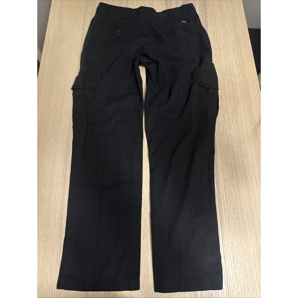 Dickies FLEX Regular Fit Straight Leg Cargo Pants Men's 32x30 Black Workwear